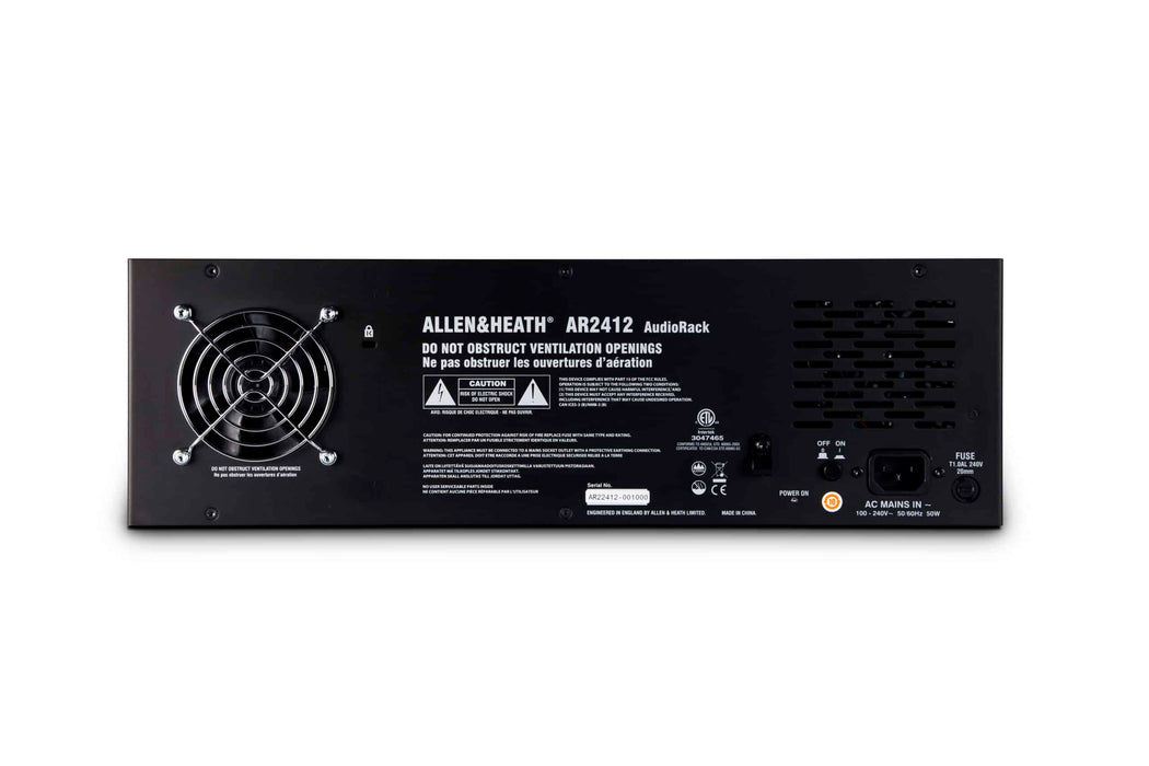 Allen & Heath AR2412 I/O & Networking