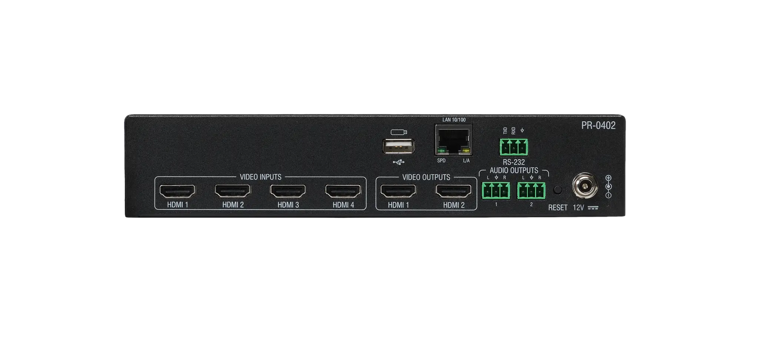 AMX PR-0402 Precis 4x2 4K60 HDMI Switcher