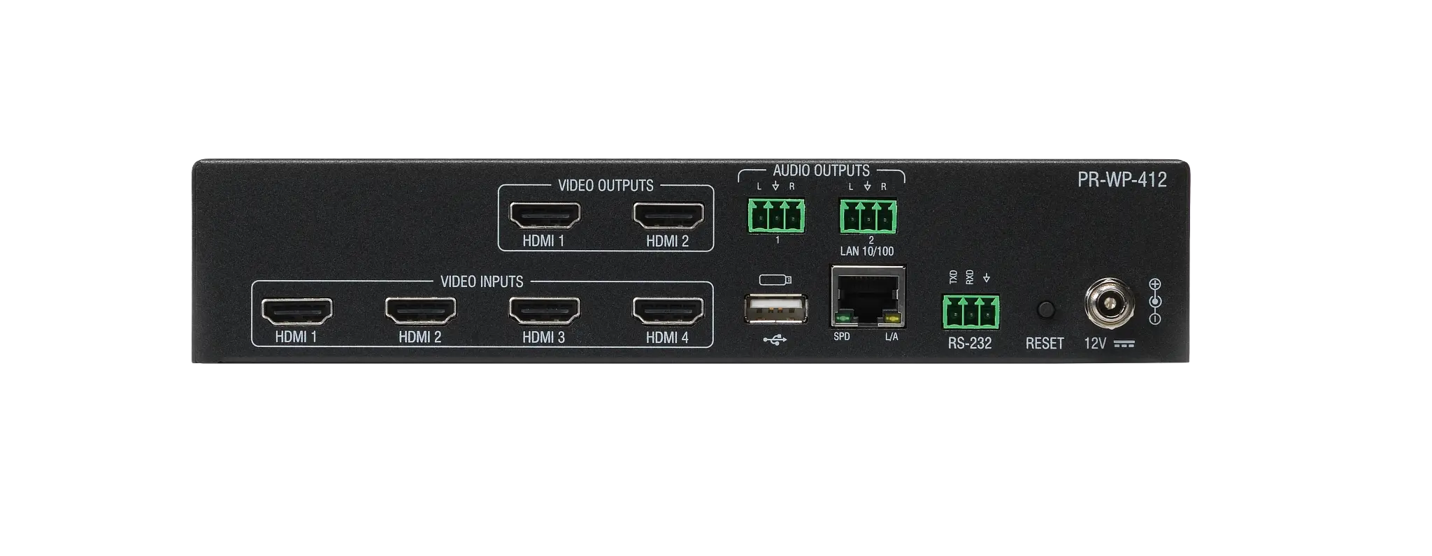 AMX PR-WP-412 Precis 4x1+1 4K60 HDMI Windowing Processor