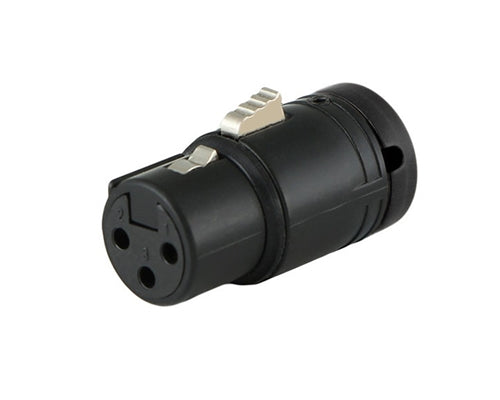 CABLE with CABLE TECHNIQUES LOW PROFILE 90 DEGREE XLR-FEMALE