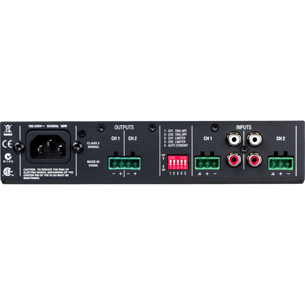 JBL NCSA2120R-U-US CSA2120 Amplifier, 2 Channel, 240W RMS Output Power