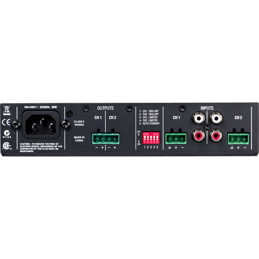 JBL NCSA2120R-U-US CSA2120 Amplifier, 2 Channel, 240W RMS Output Power