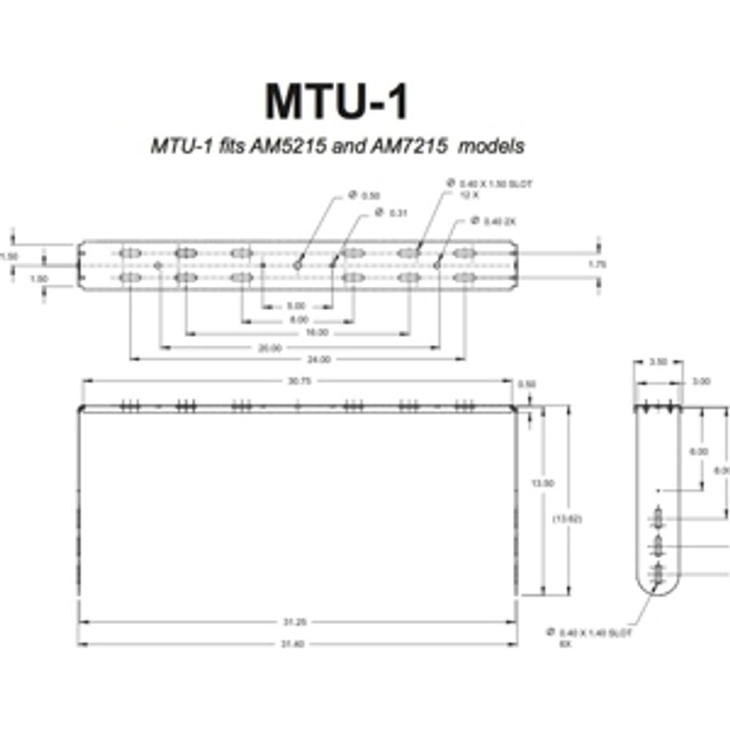 JBL Professional MTU-1 AE Series U-Bracket for Mounting AM5215 and AM7215