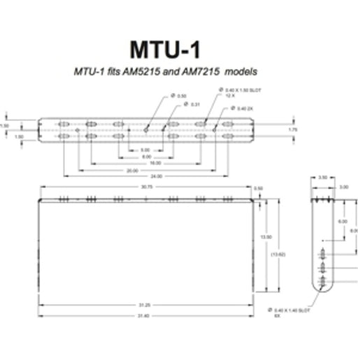 JBL Professional MTU-1 AE Series U-Bracket for Mounting AM5215 and AM7215