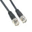 Amphenol CO-058BNCX200-006 Black RG58 Coaxial Cable, 50 Ohm, BNC Male to BNC Male, 6'