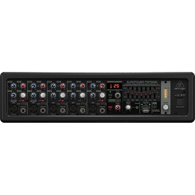 Behringer PMP550M Europower 500-Watt 5-Channel Powered Mixer