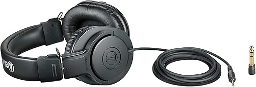 Audio-Technica Ath-M20X Professional Monitor Over ear Headphones (Black)