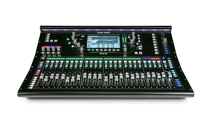 Allen & Heath SQ-6 Digital Mixer, 48 Input Channels, 7" Colour Touchscreen, 24 Onboard Preamps, 25 Faders, 16 SoftKeys AES Digital Output