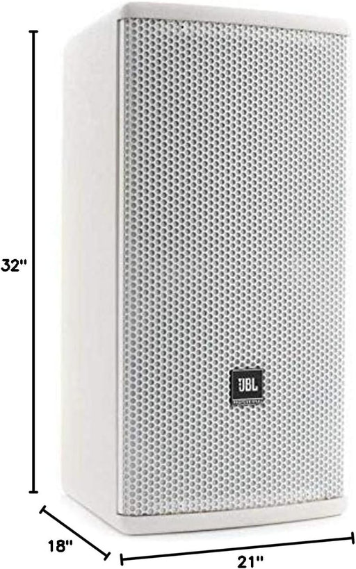 JBL AM7215/64-WH 15-inch 2-Way Loudspeaker with 60° x 40° Horn - White