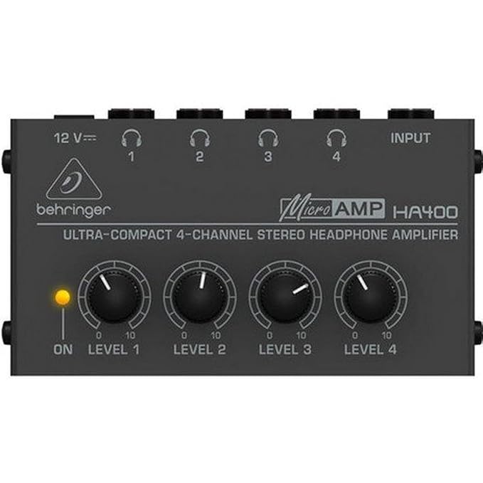 Behringer HA400 Ultra-Compact 4-Channel Headphone Amplifier