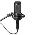 Roll over image to zoom in Audio-Technica AT2035 Large Diaphragm Studio Condenser XLR Unidirectional Microphone (Black)