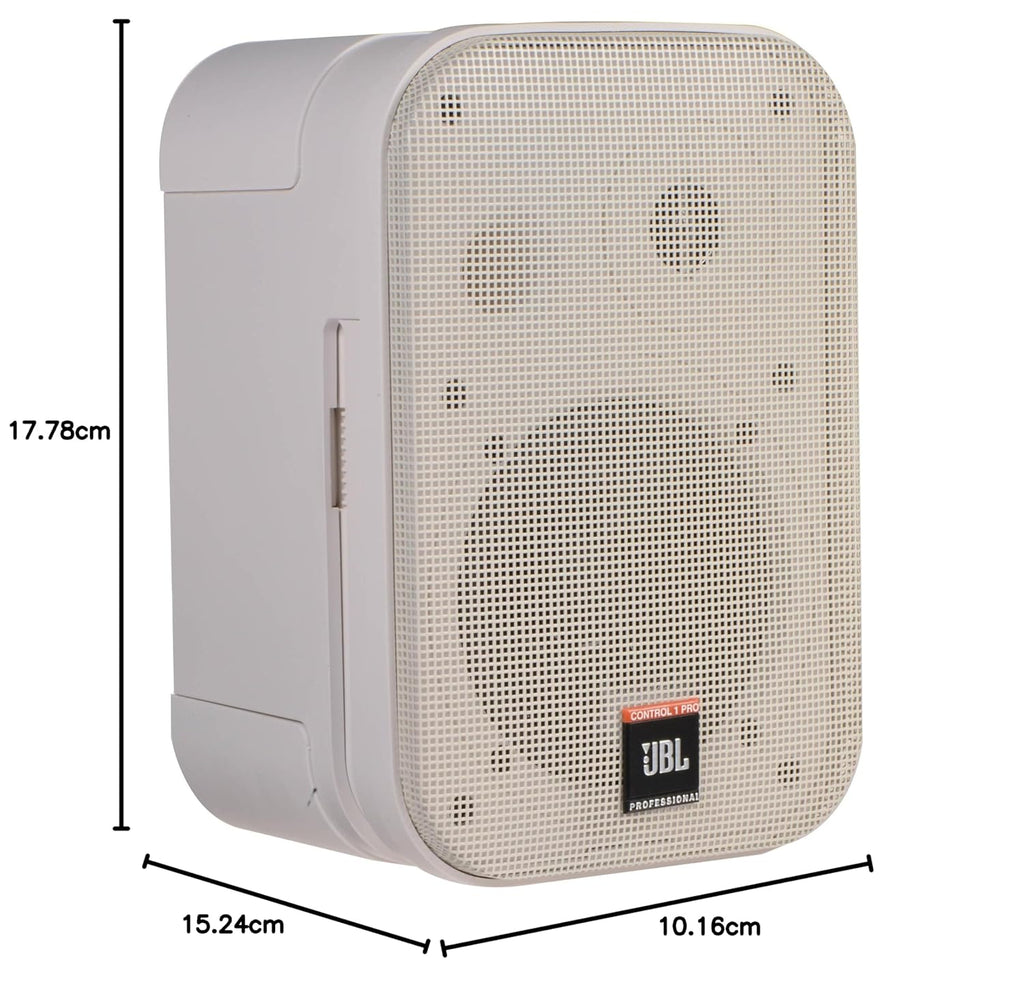 JBL Control 1 Pro (pair) Two-Way Professional Compact Loudspeaker System - White
