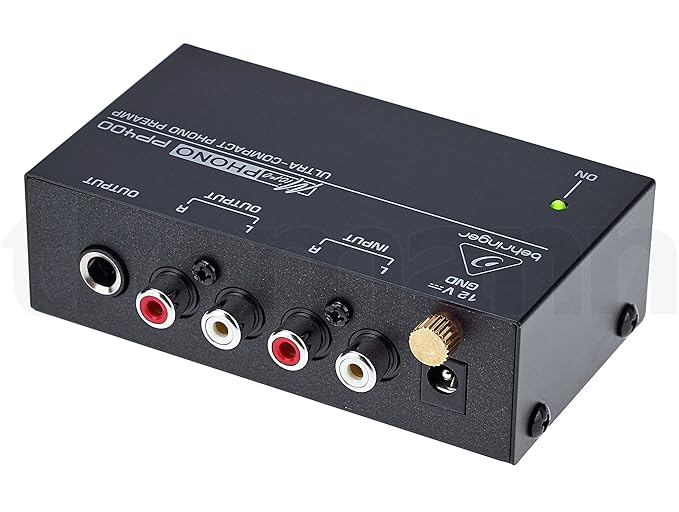 Behringer Microphono PP400 Phono Pre-Amplifier, Silver