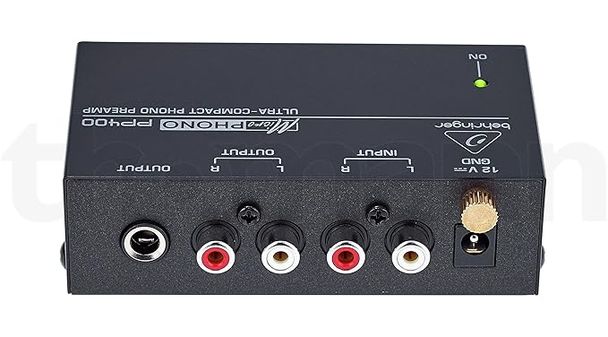 Behringer Microphono PP400 Phono Pre-Amplifier, Silver