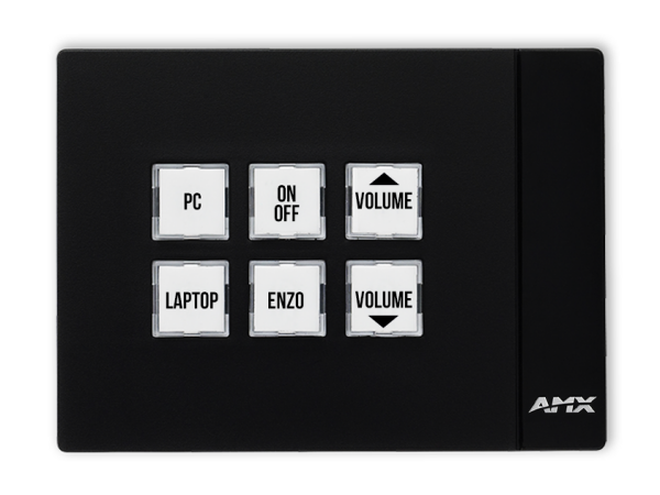 AMX MCP-106L-BL,MASSIO 6-BUTTON CONTROLPAD