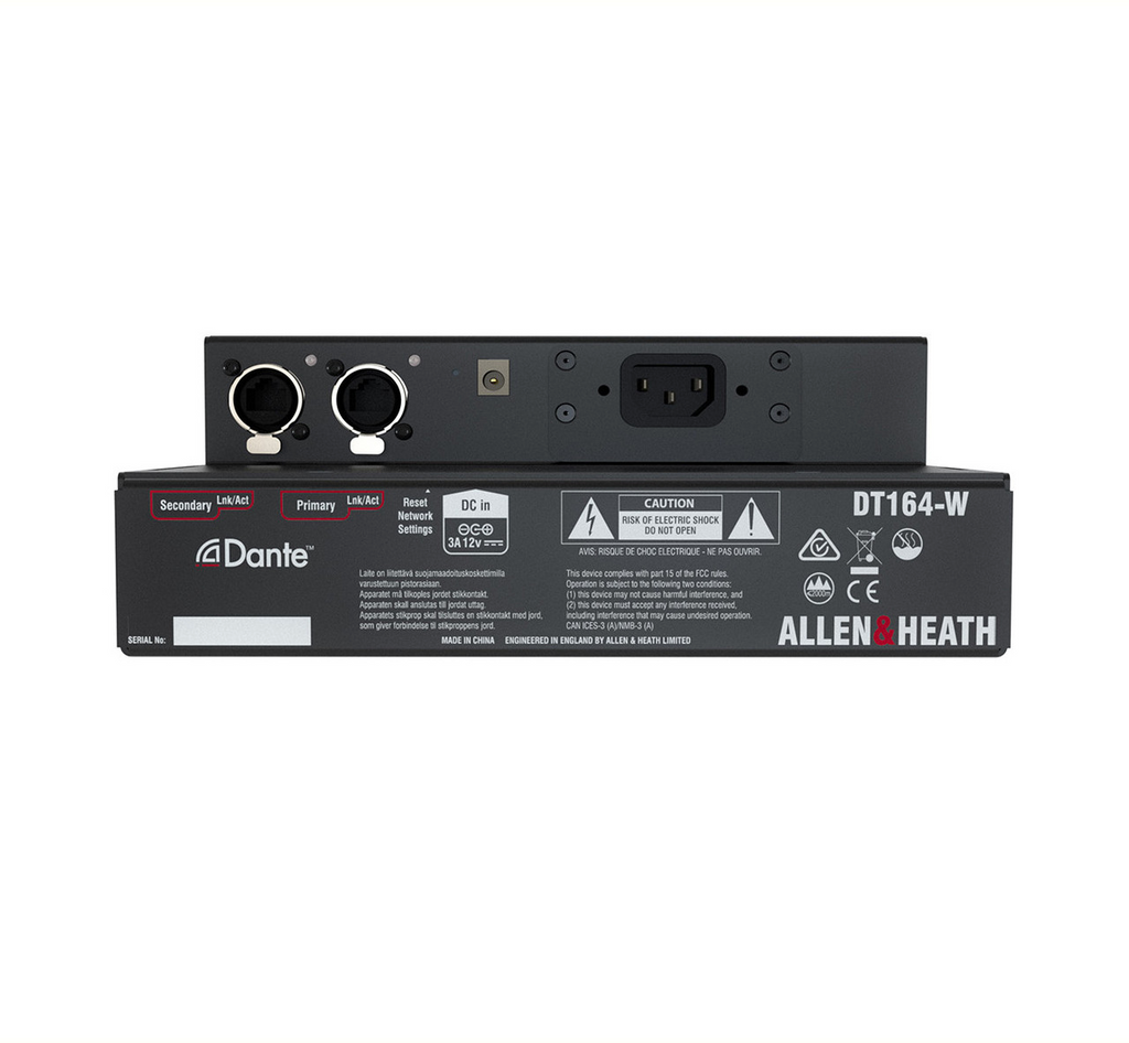 Allen & Heath Audio Rack DT164-W Dante I/O Expander