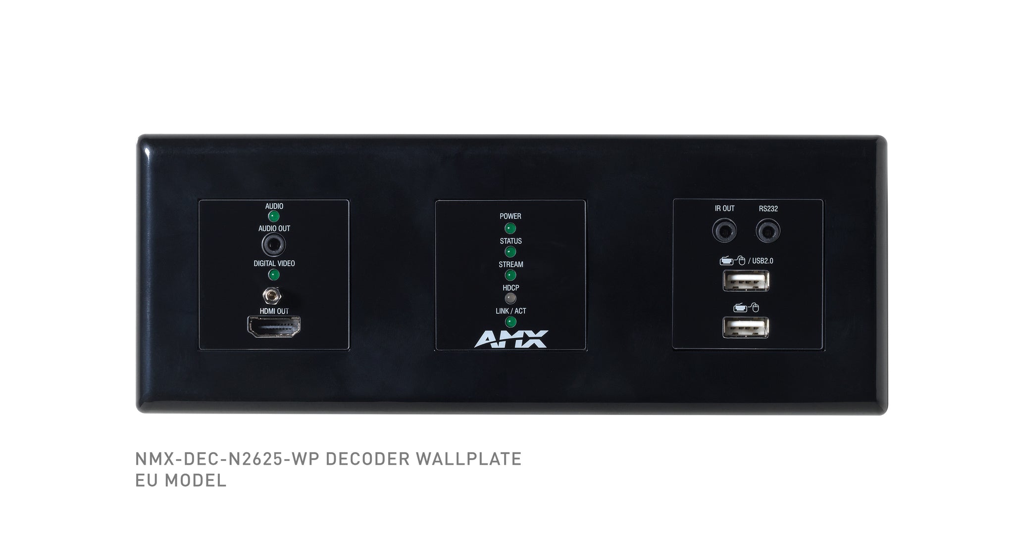 AMX NMX-DEC-N2625-WP 4K60 MWC Decoder Wallplate