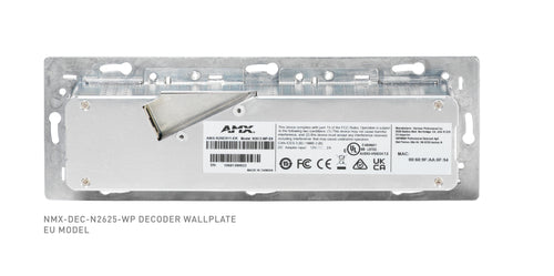 AMX NMX-DEC-N2625-WP 4K60 MWC Decoder Wallplate