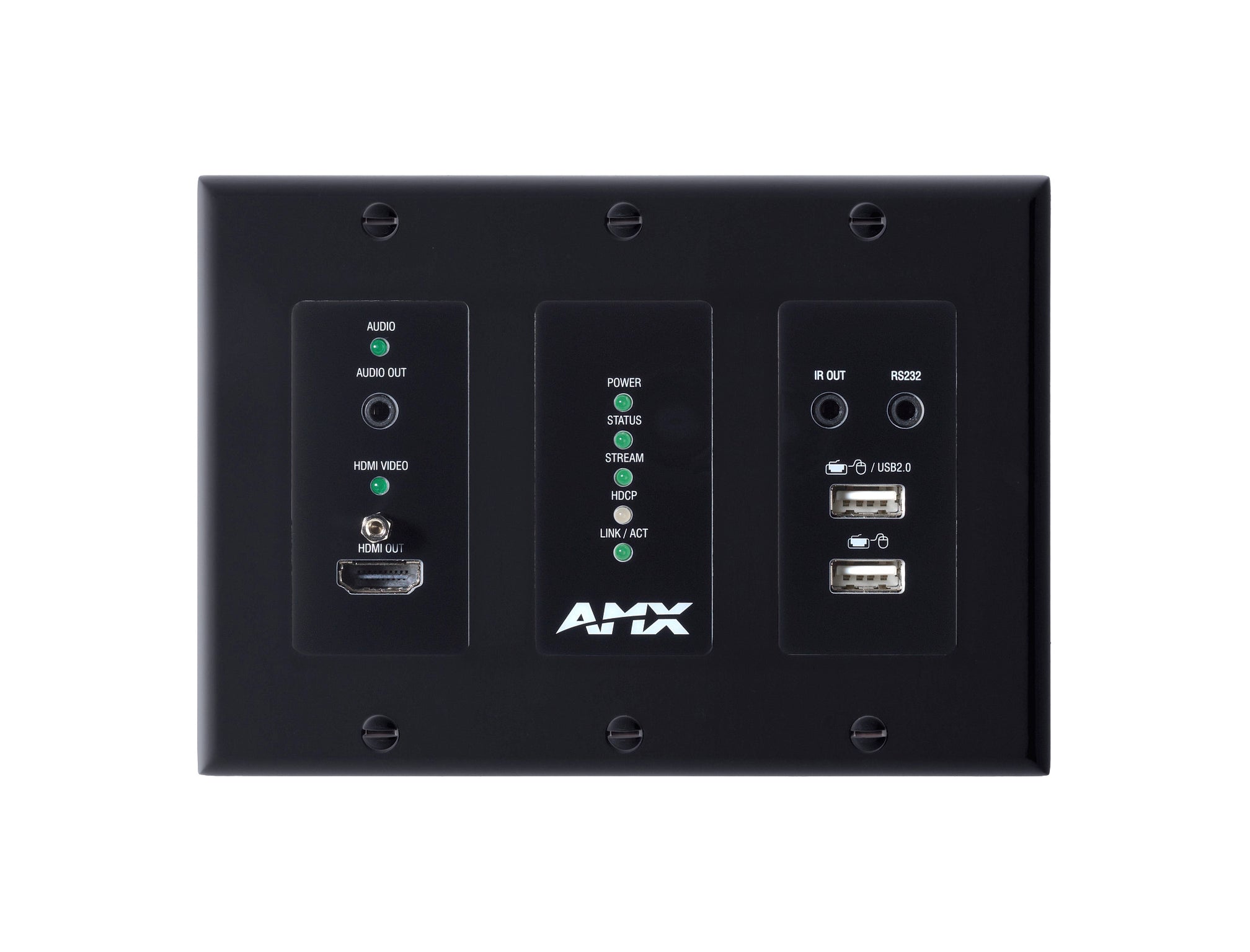 AMX NMX-DEC-N2625-WP 4K60 MWC Decoder Wallplate