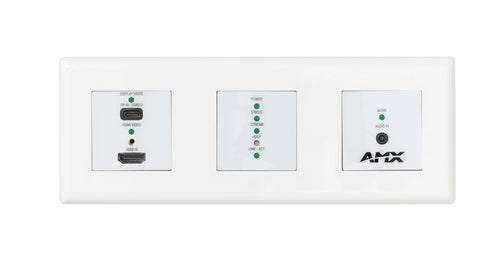 AMX NMX-ENC-N2615D-WP 4K60 MWC/Dante AV-A Encoder Wallplate