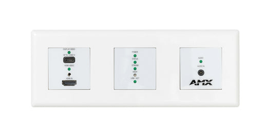AMX NMX-ENC-N2615D-WP 4K60 MWC/Dante AV-A Encoder Wallplate
