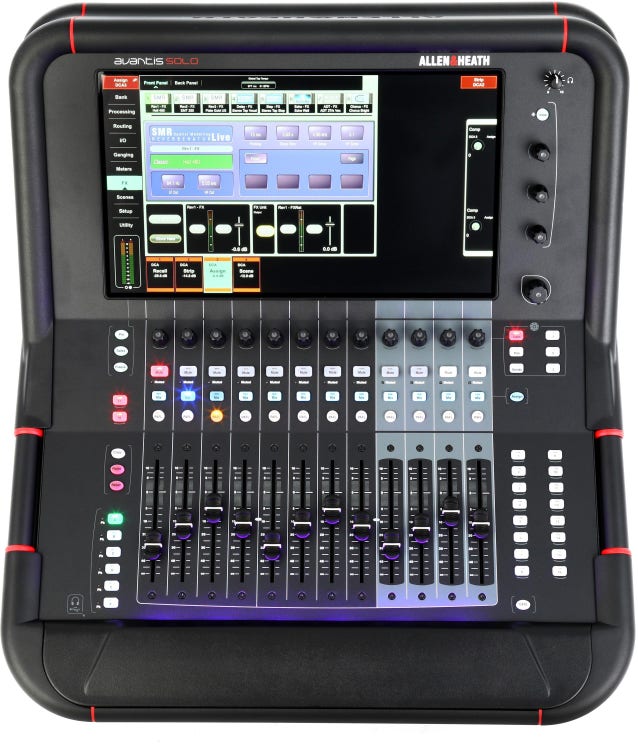 Allen & Heath Avantis Solo Digital Mixer With Stage Rack