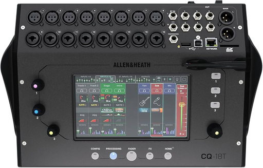 Allen & Heath CQ-18T Digital Mixer with 7" Touchscreen WiFi and Bluetooth Connectivity