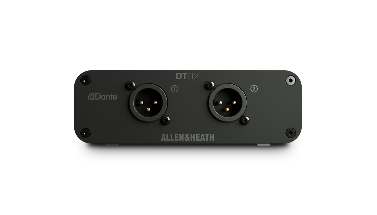 Allen & Heath DT02 I/O and Networking, 2out Dante Interface