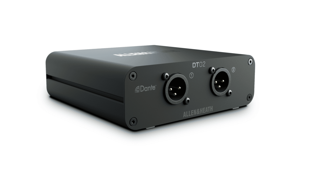 Allen & Heath DT02 I/O and Networking, 2out Dante Interface