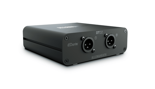 Allen & Heath DT02 I/O and Networking, 2out Dante Interface
