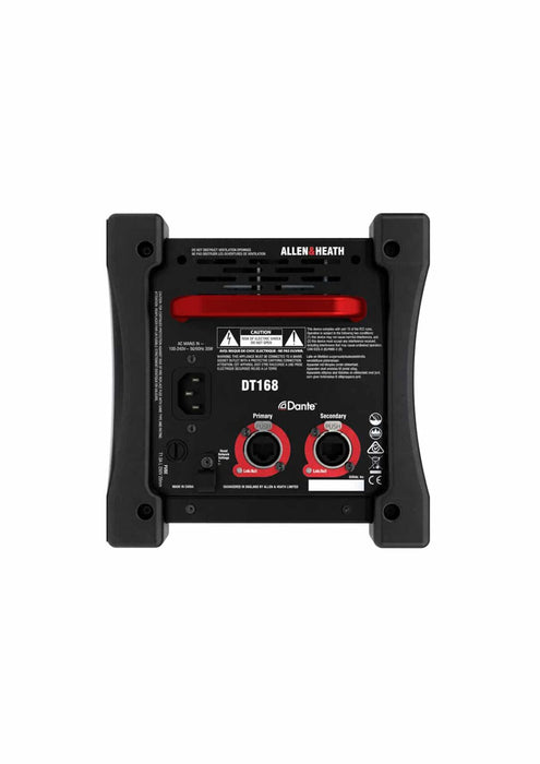 Allen & Heath DT168 I/O Networking, 16in / 8out Dante Interface