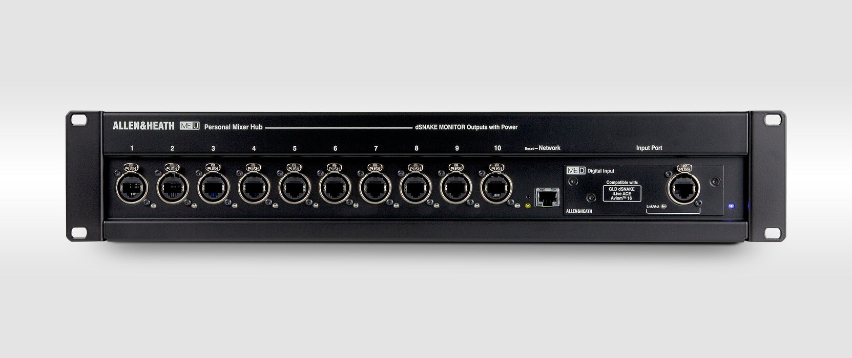 Allen & Heath ME-U Personal Monitoring, 10 Port PoE Hub