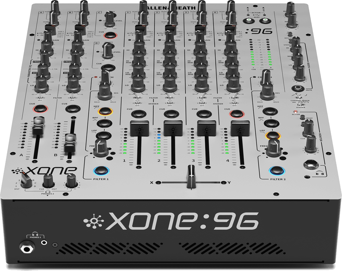 Allen & Heath Xone-96, 6+2 Channel Analogue Mixer with Interface