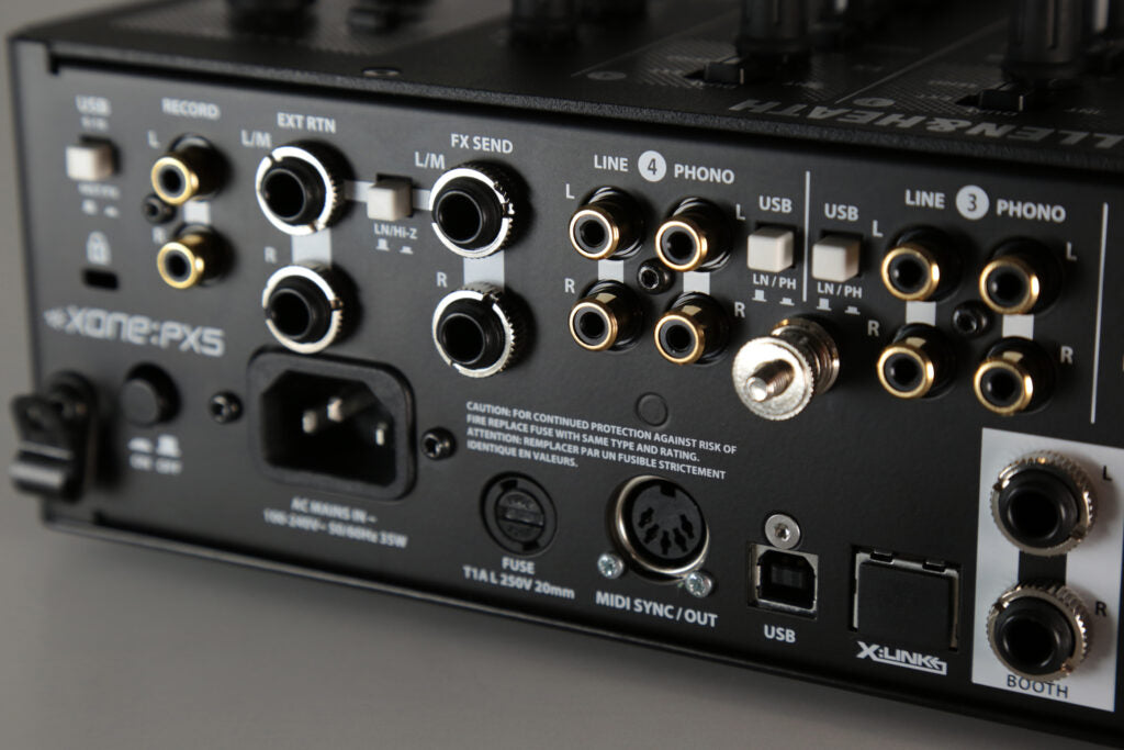 Allen & Heath Xone-PX5, 4+1 Channel Analogue Mixer with Digital FX + Interface DJ Mixers and Controller