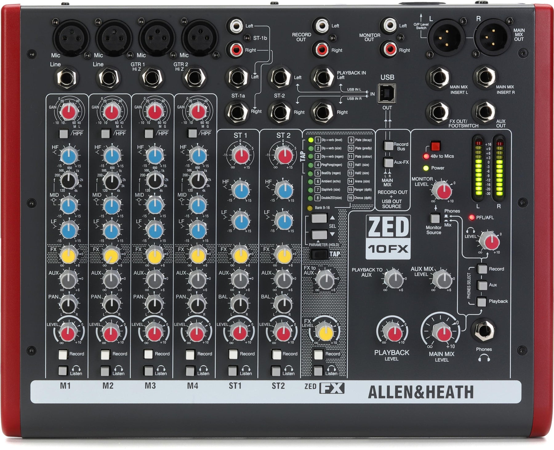 Allen & Heath ZED-10FX Analogue Mixer