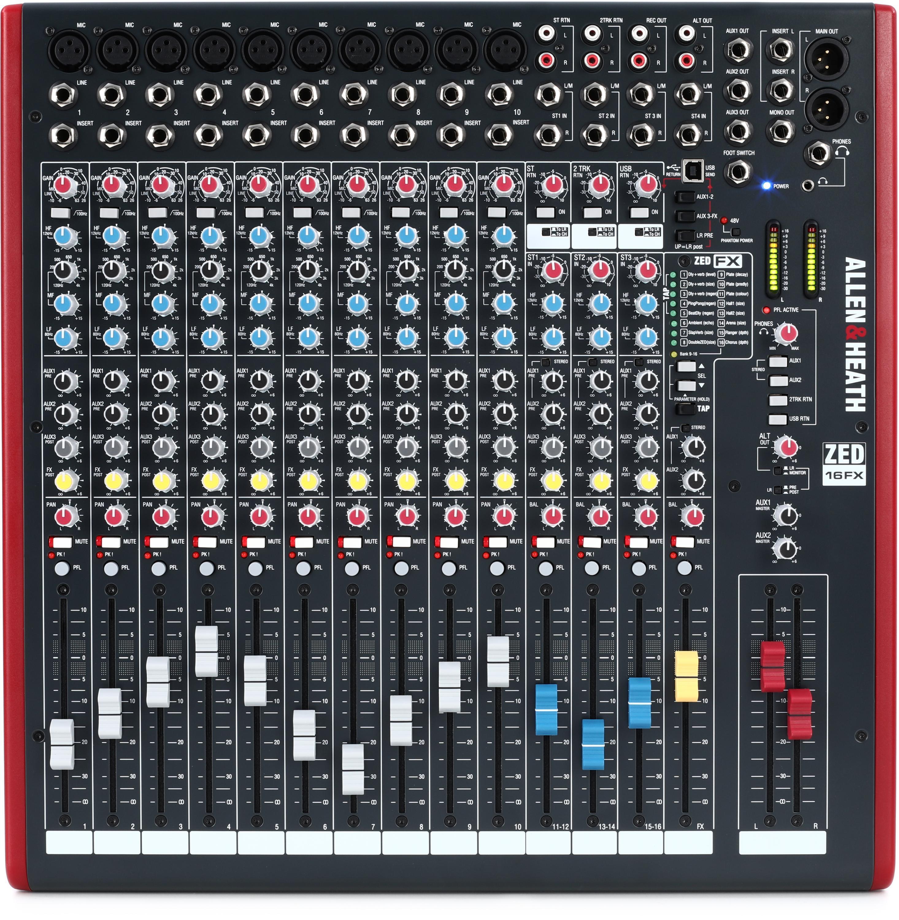 Allen & Heath ZED-16FX Analogue Mixer