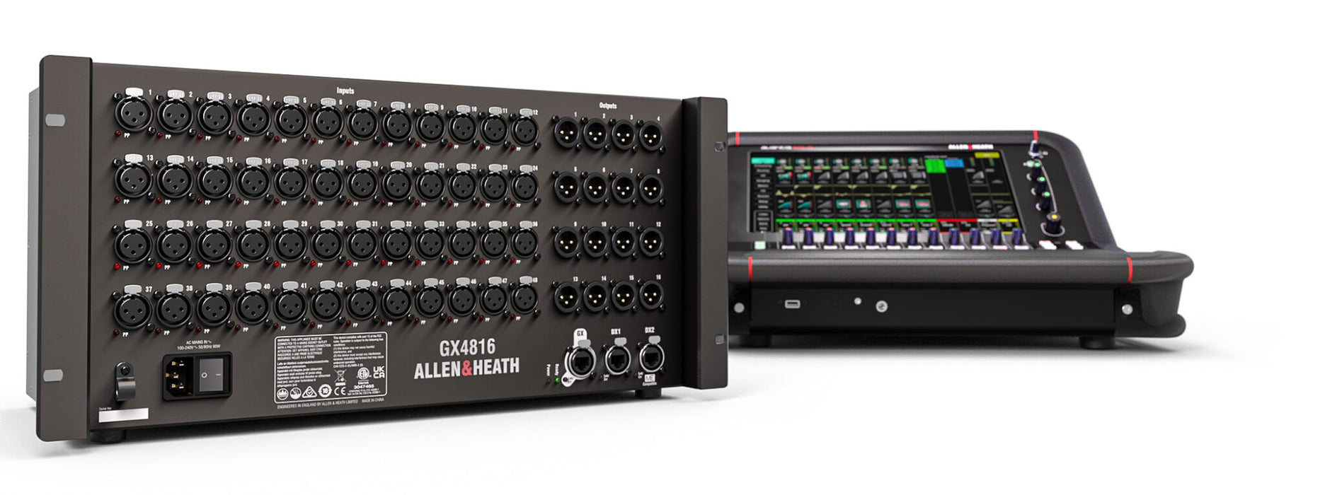 Allen & Heath GX4816 IO Networking, 48in / 16out 96kHz Expander With Stagebox