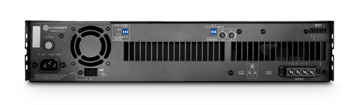 Crown DCi 2|300, Two-channel, 300W @ 4Ω Analog Power Amplifier, 70V/100V