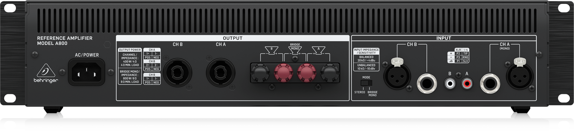 Behringer A800 Power Amplifier