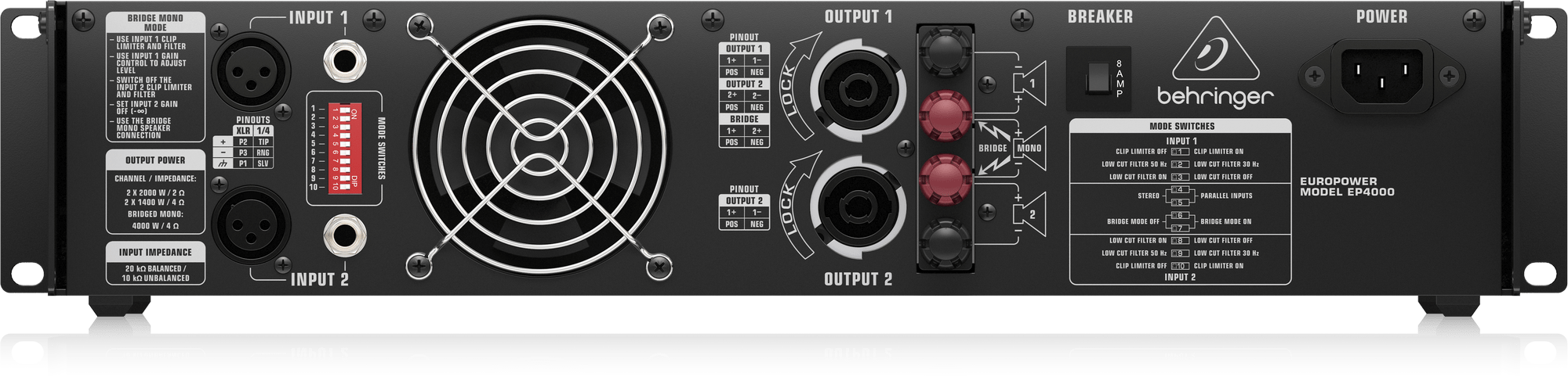 Behringer EP4000 Power Amplifier