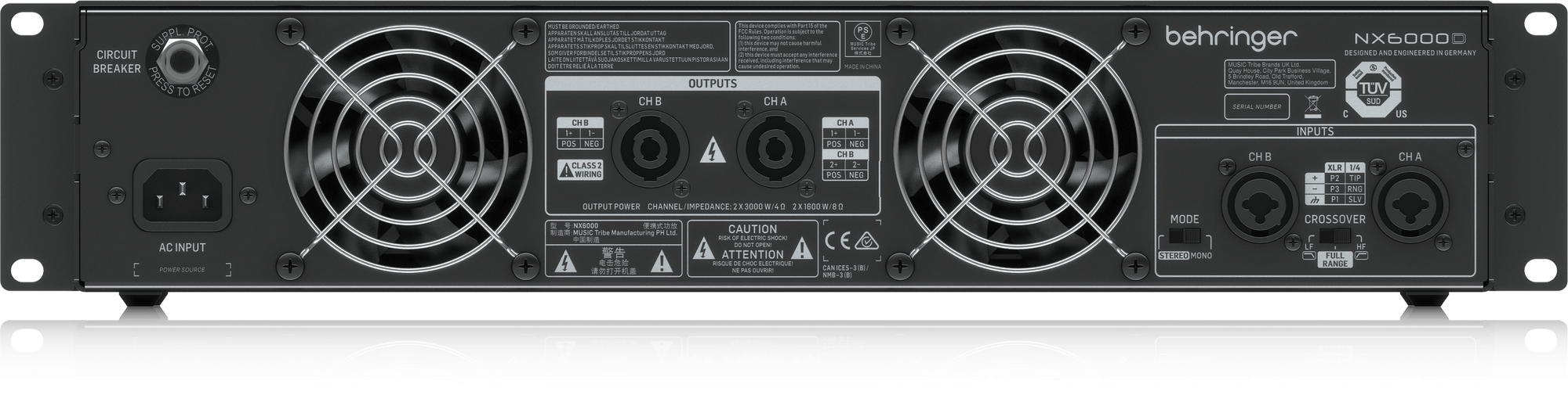 Behringer NX6000 Power Amplifier