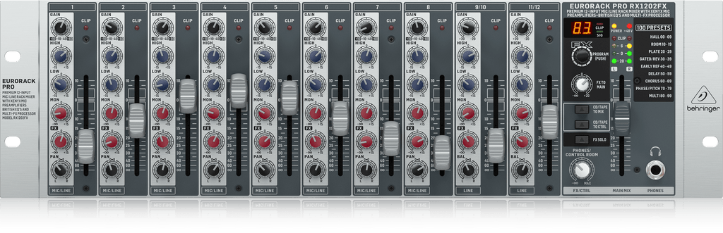 Behringer PRO RX1202FX Rack Mount Mixer