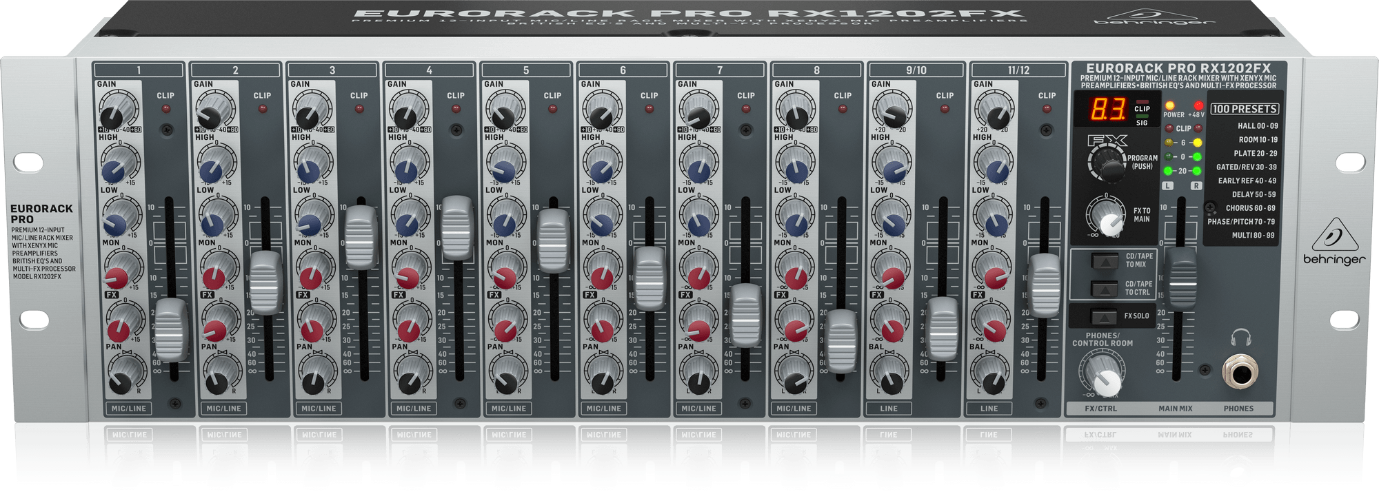 Behringer PRO RX1202FX Rack Mount Mixer