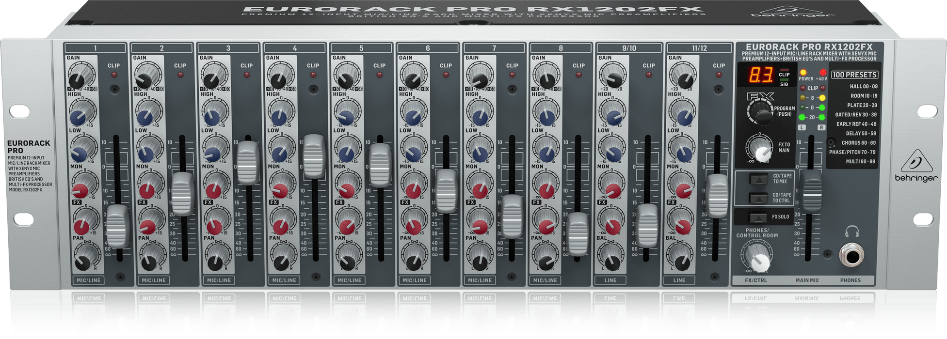 Behringer PRO RX1202FX Rack Mount Mixer