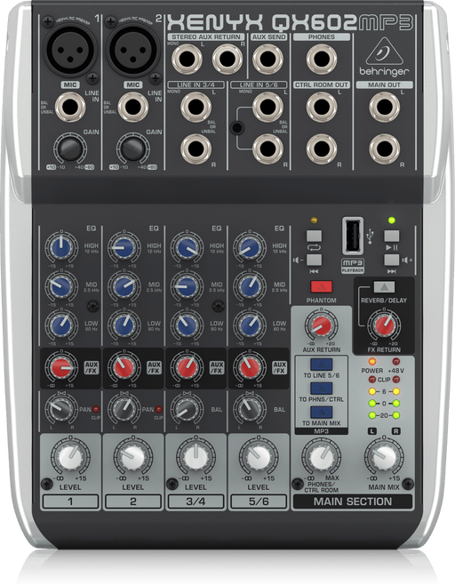 Behringer XENYX QX602MP3 Mixer