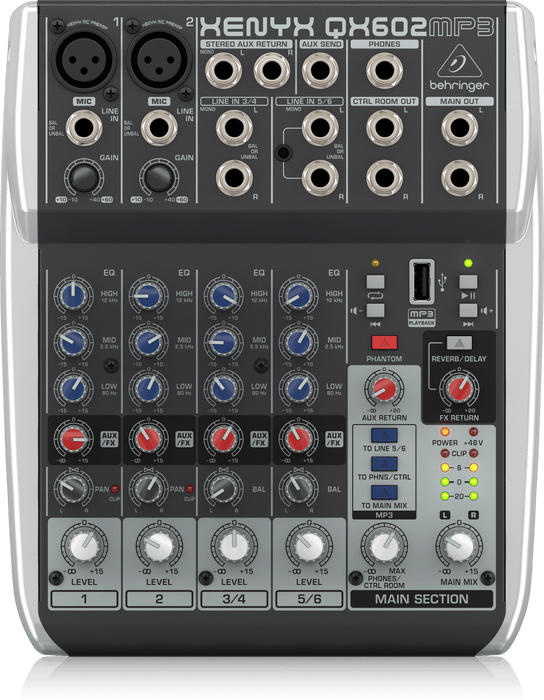 Behringer XENYX QX602MP3 Mixer