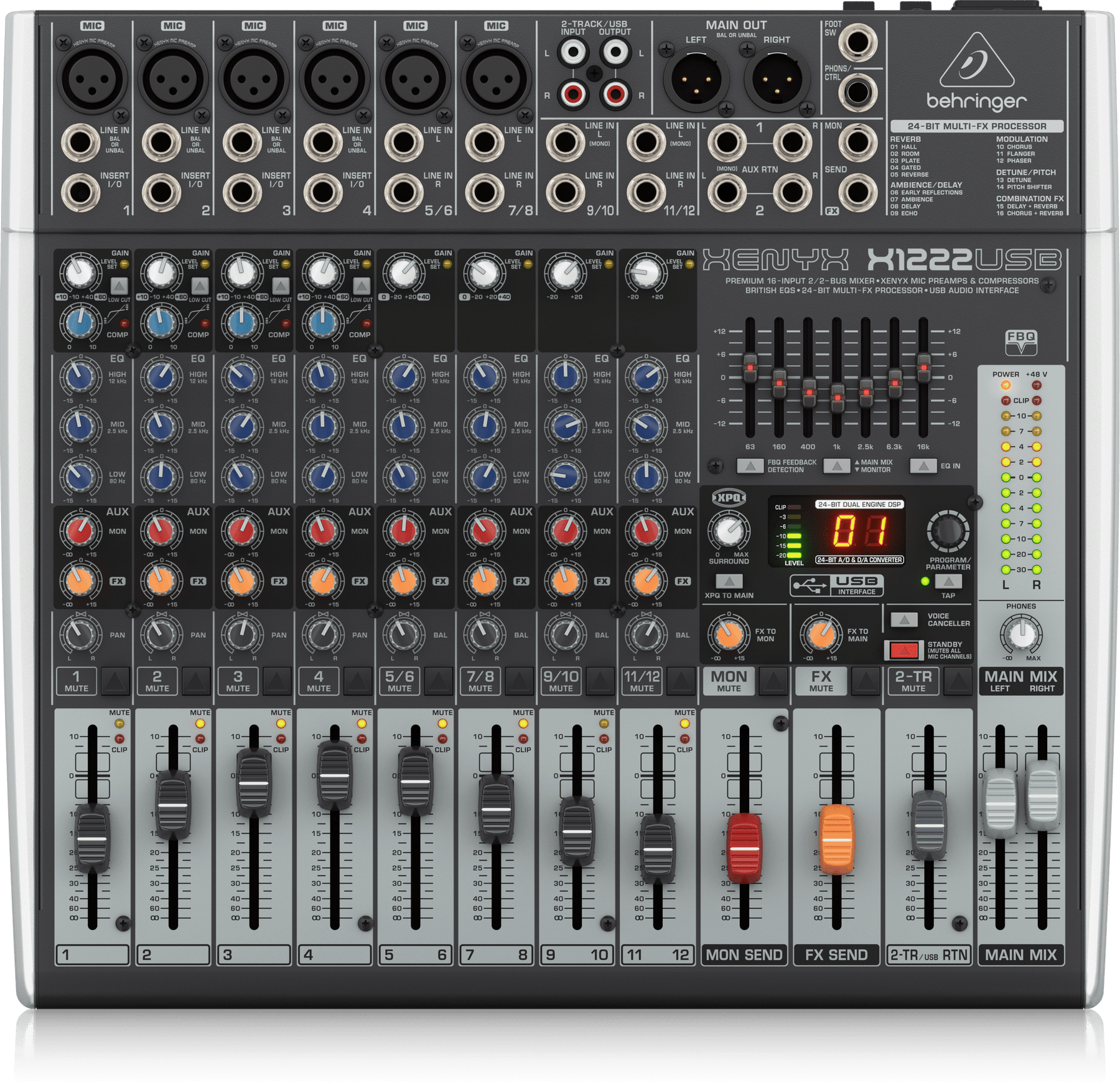 Behringer XENYX X1222USB Mixer