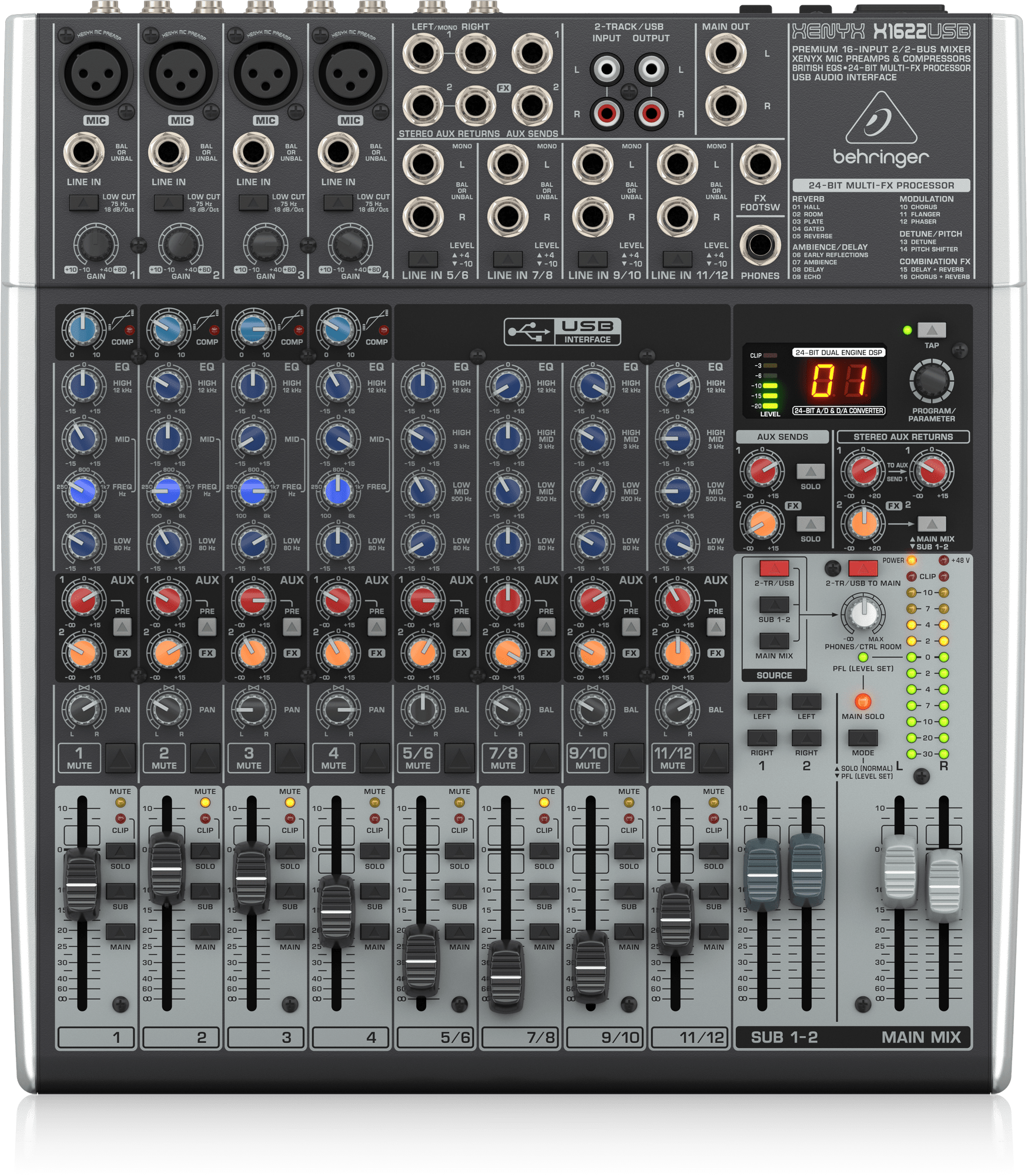 Behringer XENYX X1622USB Mixer
