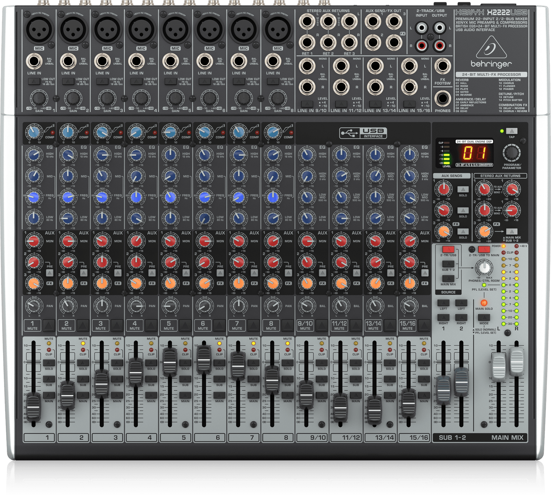 Behringer XENYX X2222USB Mixer