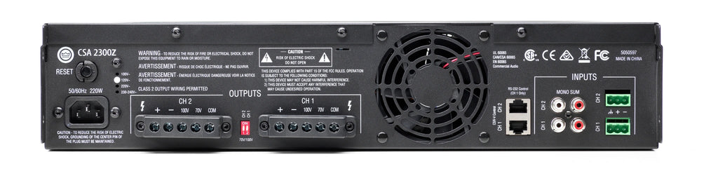 JBL CSA 2300Z 1 and 2 Channel / 300W Audio Amplifiers